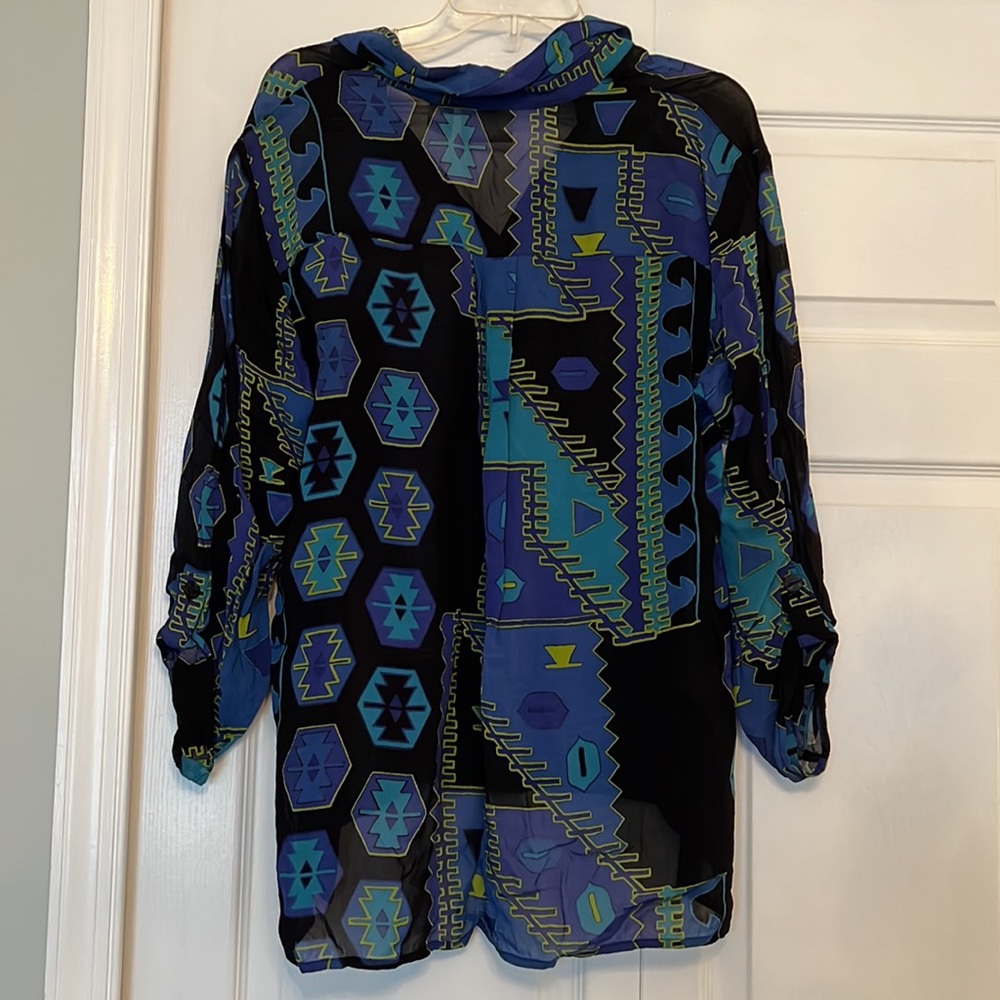 Chico’s Printed Button Down Blouse - image 7